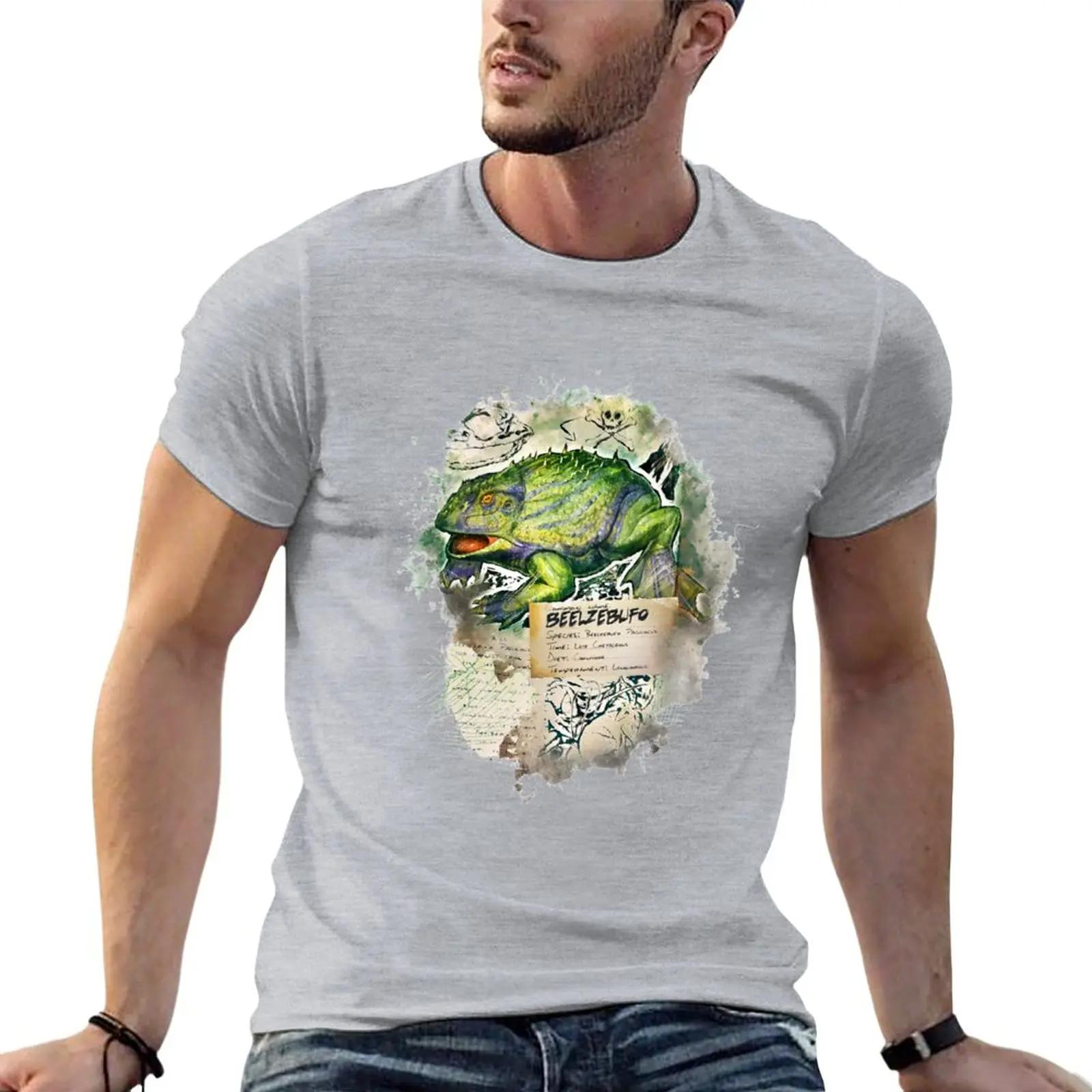 Beezlebufo 남성용 헤비웨이트 티셔츠, 귀여운 옷, 여름 상의, 스웨트 셔츠, 재미있는 티셔츠